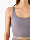 Women'S Seamless Sports Bra Workout Tops Longline Sports Bra Tank Tops for Women Ribbed Crop Top Fitness