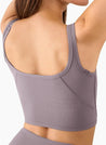 Women'S Seamless Sports Bra Workout Tops Longline Sports Bra Tank Tops for Women Ribbed Crop Top Fitness