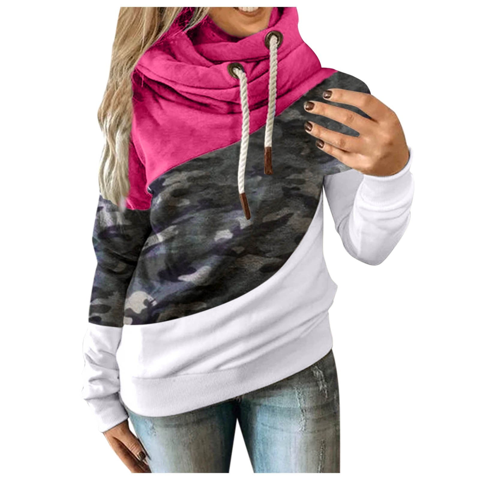 Hoodies Women Camouflage Sweatshirt