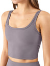 Women'S Seamless Sports Bra Workout Tops Longline Sports Bra Tank Tops for Women Ribbed Crop Top Fitness
