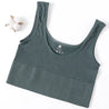 Women Tank Top Ribbed Crop Tops Female Seamless Underwear Wireless Bras Sexy Lingerie Girls Fitness Camis O-Neck Sports Camisole