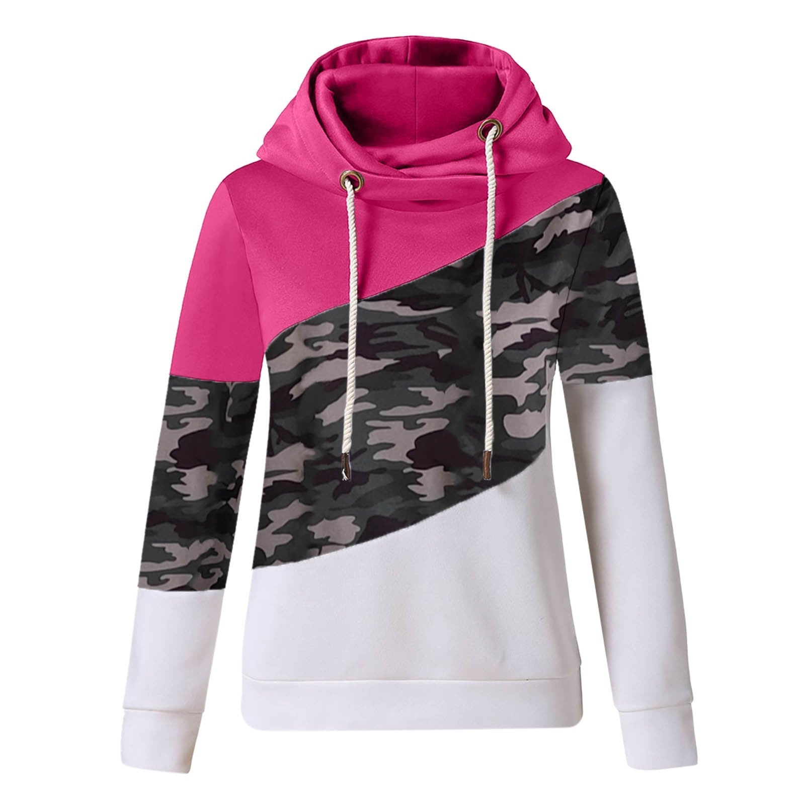 Hoodies Women Camouflage Sweatshirt