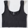 Women Tank Top Ribbed Crop Tops Female Seamless Underwear Wireless Bras Sexy Lingerie Girls Fitness Camis O-Neck Sports Camisole