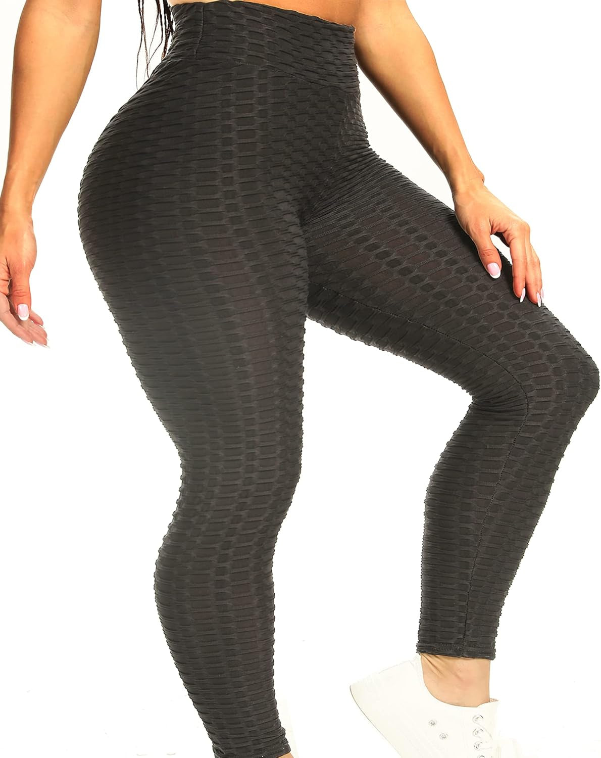 Booty Sexy Butt Lifting Leggings for Women Butt Lift Peach Ruched Scrunch Butt Leggings Yoga Pants Textured High Waist