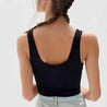 Women Tank Top Ribbed Crop Tops Female Seamless Underwear Wireless Bras Sexy Lingerie Girls Fitness Camis O-Neck Sports Camisole