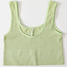 Women Tank Top Ribbed Crop Tops Female Seamless Underwear Wireless Bras Sexy Lingerie Girls Fitness Camis O-Neck Sports Camisole
