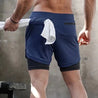 Running Shorts Men Gym Sports Shorts 2 in 1 Quick Dry Workout Training Gym Fitness Jogging Short Pants Summer Men Shorts 2023