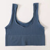 Women Tank Top Ribbed Crop Tops Female Seamless Underwear Wireless Bras Sexy Lingerie Girls Fitness Camis O-Neck Sports Camisole