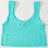 Women Tank Top Ribbed Crop Tops Female Seamless Underwear Wireless Bras Sexy Lingerie Girls Fitness Camis O-Neck Sports Camisole